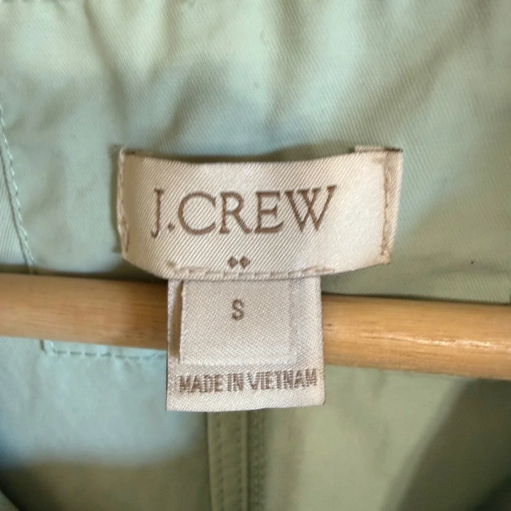 J Crew Women's Hooded Anorak Utility‎ Jacket, Drawstring Waist, Spring Coat - Picture 3 of 8
